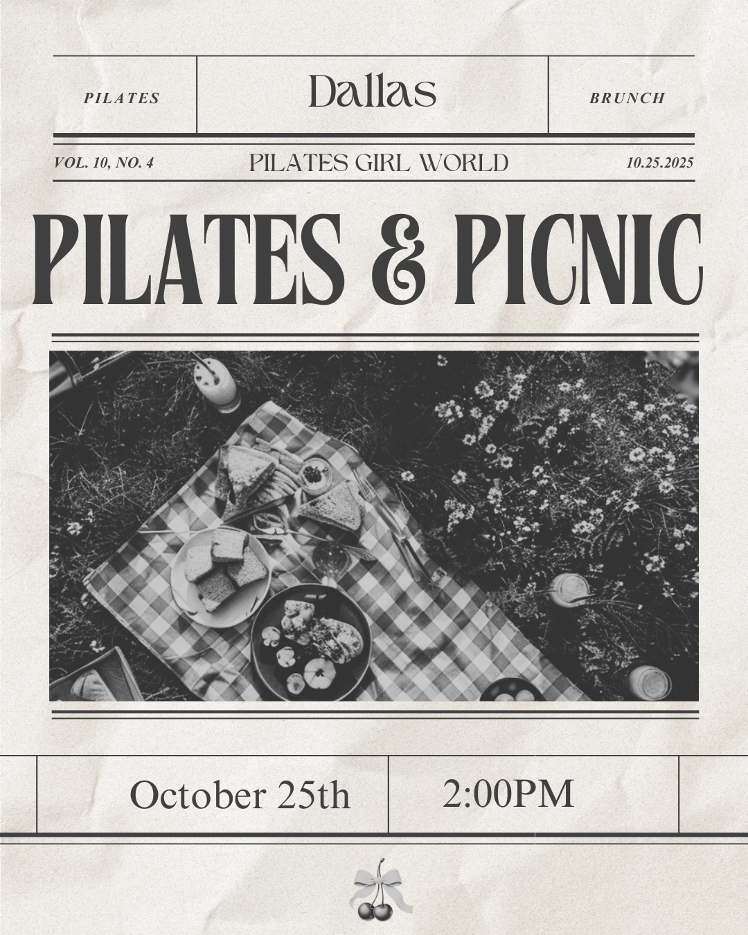 Picnic & Pilates Dallas 2:00 PM (10/25)