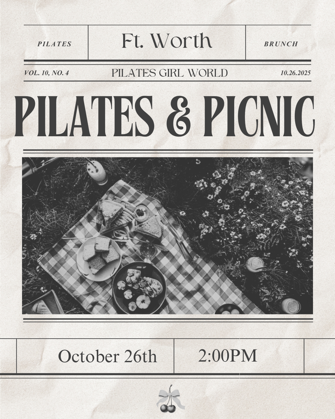 Picnic & Pilates Ft Worth 2:00 PM (10/26)