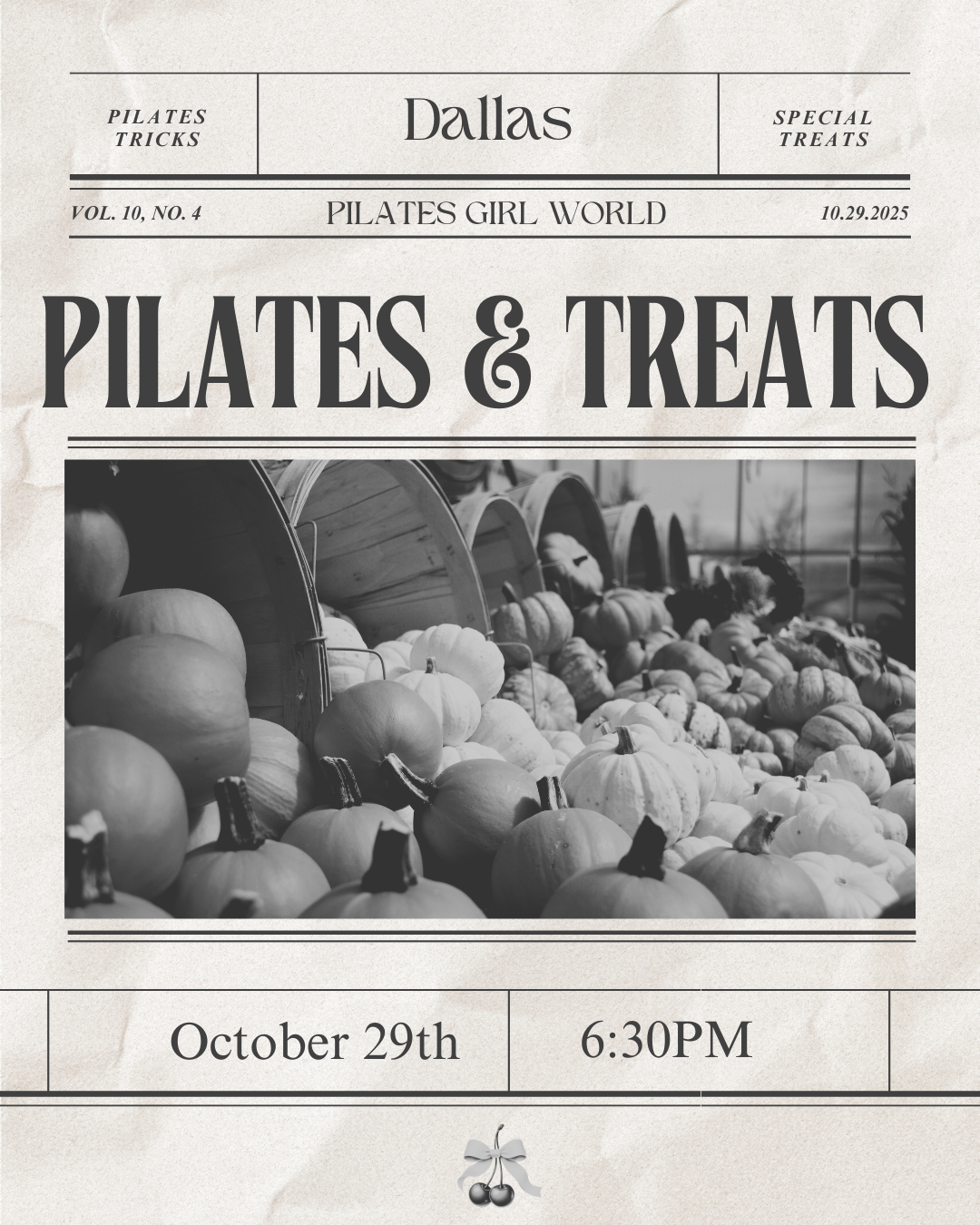 Pilates & Treats (10/29)