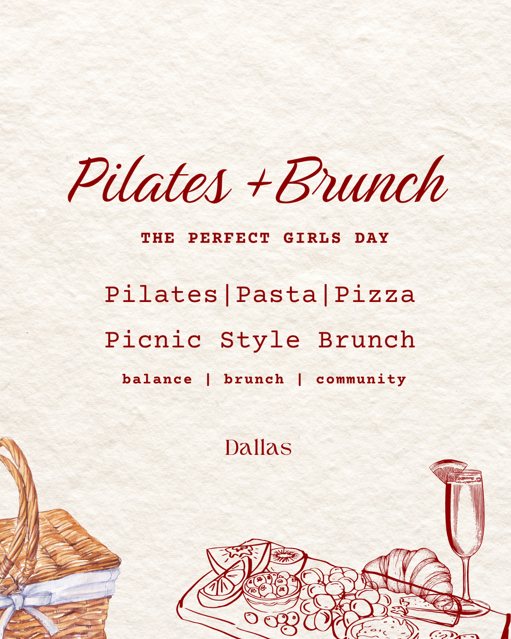 Picnic & Pilates Dallas 10:00AM (10/25)