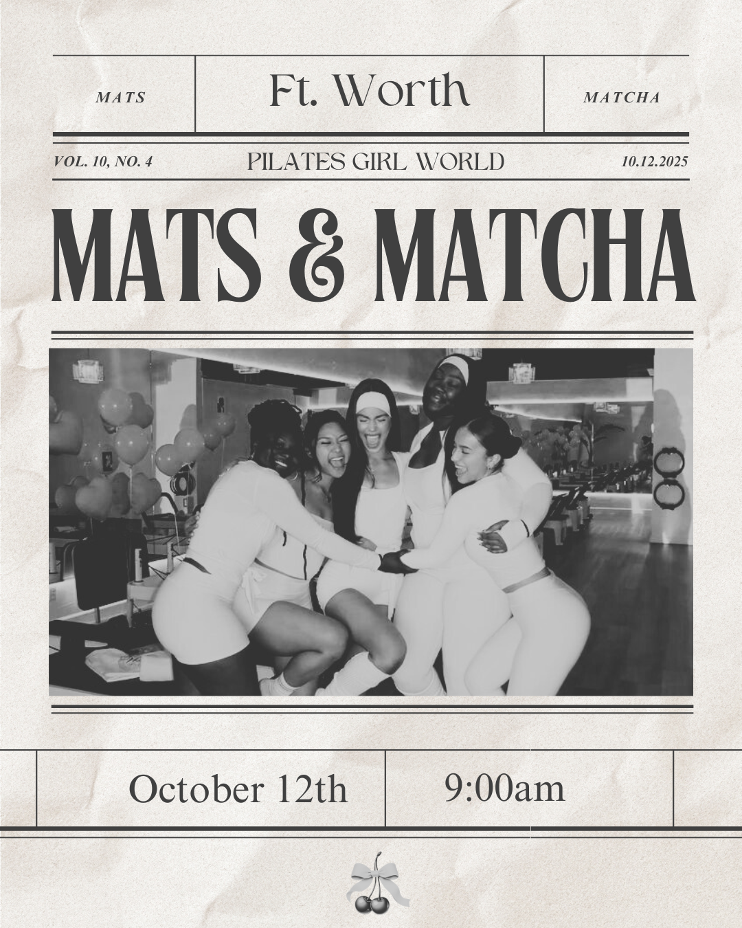 Mats & Matcha 9AM (10/12)
