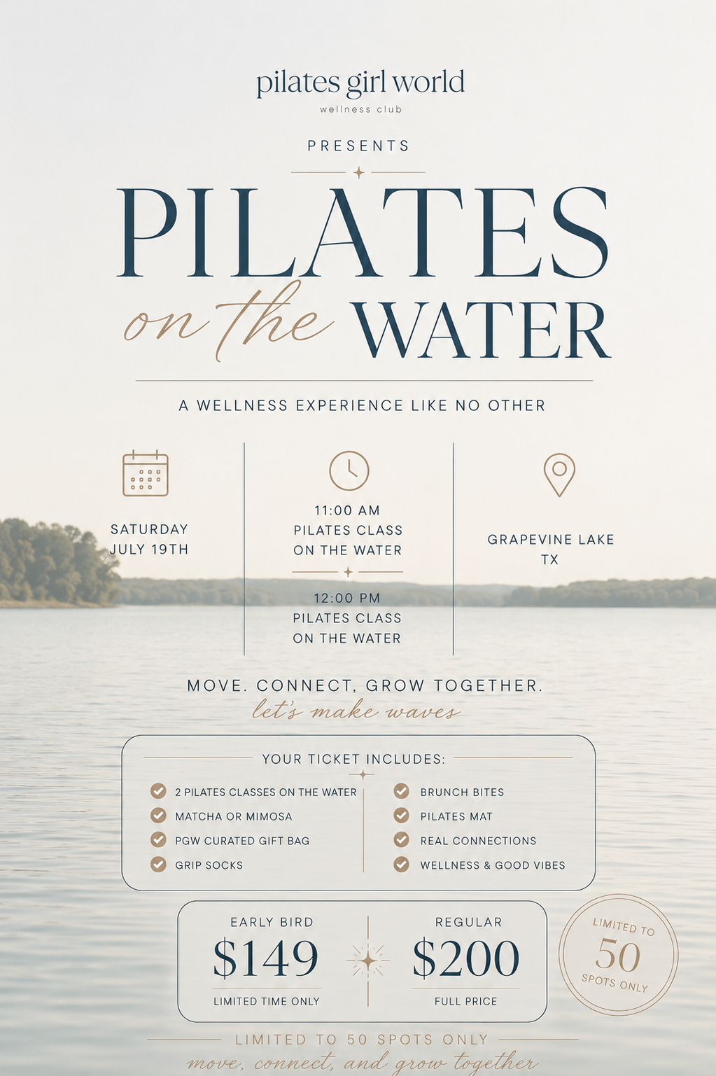 Pilates on The Water (JULY19TH)